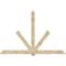 Ekena Millwork Kennewick Rough Sawn Timber Gable Bracket, Douglas Fir, 108"W x 72"H x 4"D x 6"F, 16/12 Pitch GBW108X72X0406KEN00RDF - alternate 1